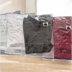 Luxurys Design in Italy Dress Shirts - White, White, Black, Red